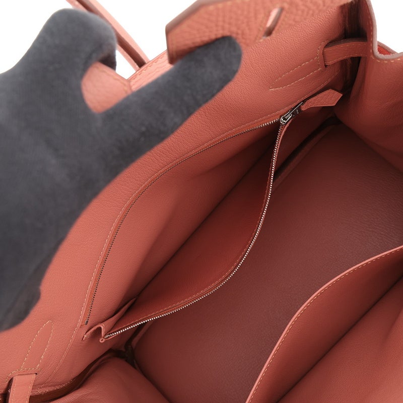 エルメス バーキン35 ローズティー/シルバー金具 トリヨンクレマンス □Q刻印 HERMES Birkin ハンドバッグ