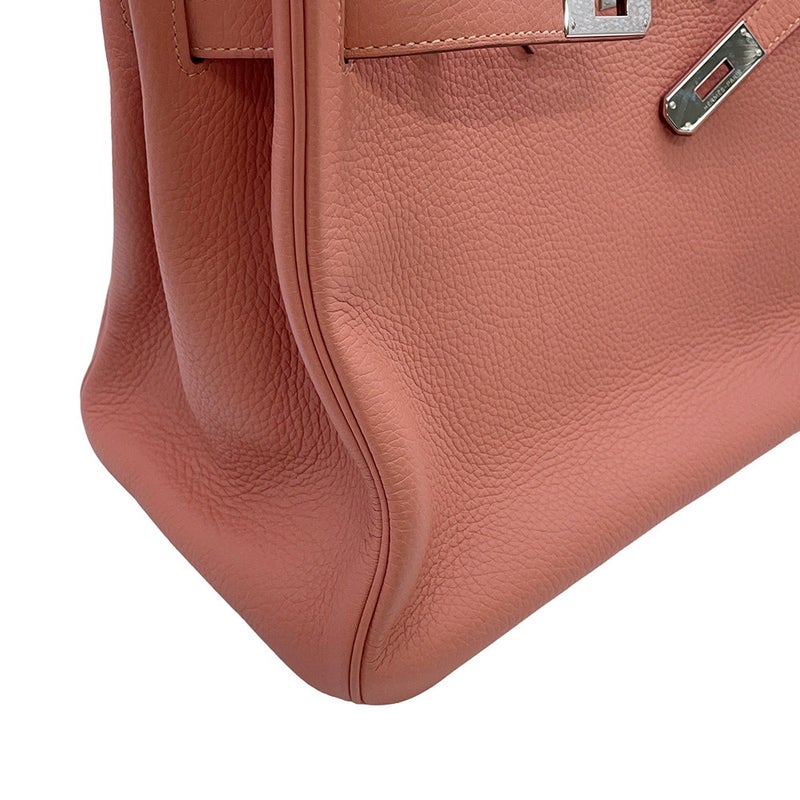 エルメス バーキン35 ローズティー/シルバー金具 トリヨンクレマンス □Q刻印 HERMES Birkin ハンドバッグ