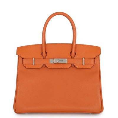 Hermès Birkin 30 Orange Epsom Palladium