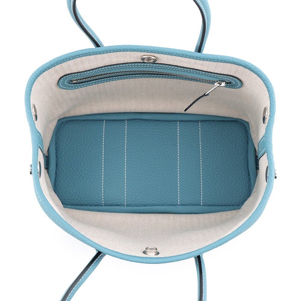 エルメス トートバッグ ネオ・ガーデン 23 ガーデンパーティ ニューブルージーン/シルバー金具 ネゴンダ G刻印 HERMES