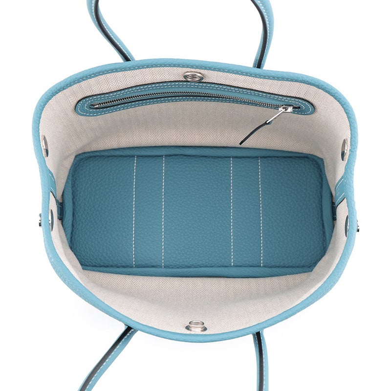 エルメス トートバッグ ネオ・ガーデン 23 ガーデンパーティ ニューブルージーン/シルバー金具 ネゴンダ G刻印 HERMES