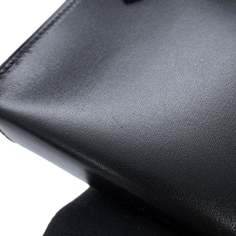 エルメス ショルダーウォレット ナップ トゥーゴー ブラック/シルバー金具 ボックスカーフ K刻印 財布 黒