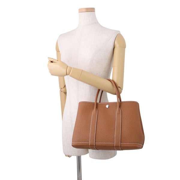エルメス トートバッグ ガーデンパーティTPM ゴールド/シルバー金具 ネゴンダ G刻印