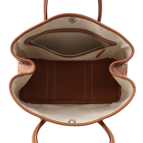 エルメス トートバッグ ガーデンパーティTPM ゴールド/シルバー金具 ネゴンダ G刻印