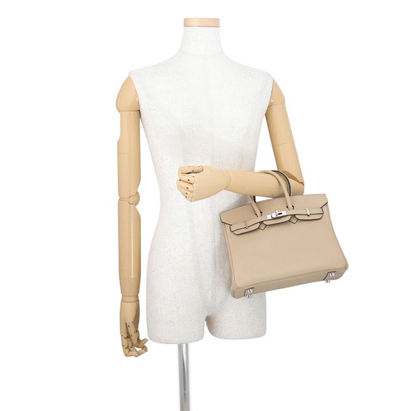 エルメス バーキン25 ヴェルソ トレンチ/ブーゲンビリア/シルバー金具 トゴ U刻印 HERMES Birkin ハンドバッグ