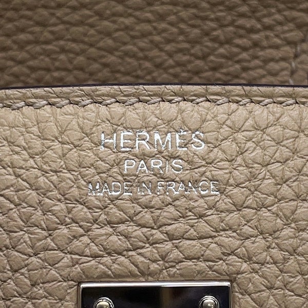 エルメス バーキン25 ヴェルソ トレンチ/ブーゲンビリア/シルバー金具 トゴ U刻印 HERMES Birkin ハンドバッグ