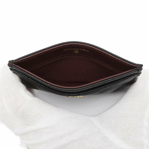 シャネル カードケース クラシック マトラッセ ココマーク キャビアスキン AP0213 CHANEL 定期入れ