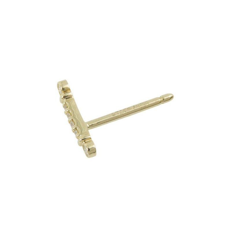 ティファニー ピアス フルール ド リス ステム ピアス ダイヤモンド K18YGイエローゴールド Tiffany&Co.