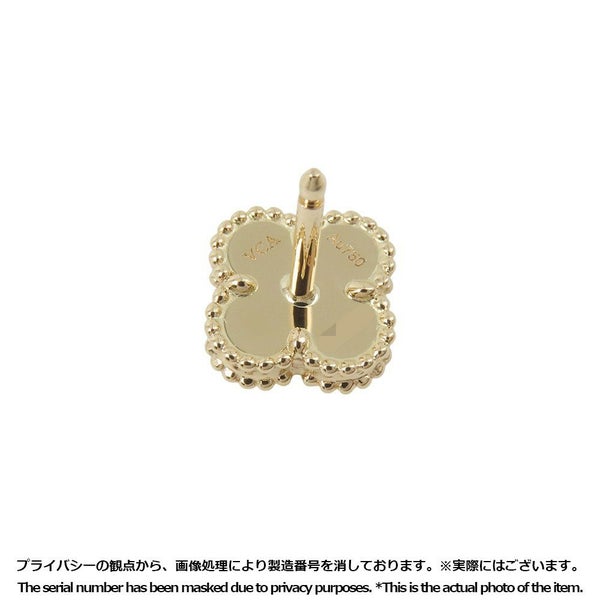 ヴァンクリーフ&アーペル ピアス スウィート アルハンブラ ピアス オニキス K18YGイエローゴールド VCARA44900