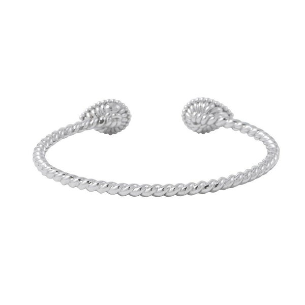 ブシュロン ブレスレット セルパンボエム ツイン モチーフ バングル アクアプレーズ 1P 1.10ct ダイヤ 8P 計0.32ct K18WG サイズ15