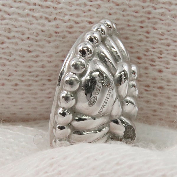 ブシュロン ブレスレット セルパンボエム ツイン モチーフ バングル アクアプレーズ 1P 1.10ct ダイヤ 8P 計0.32ct K18WG サイズ15