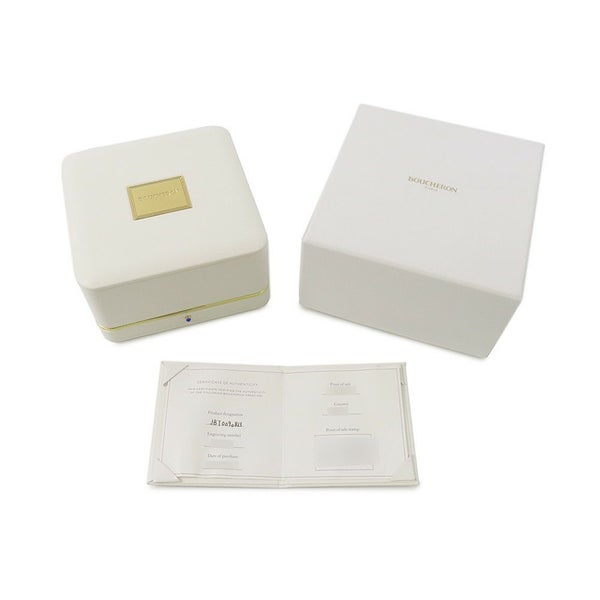 ブシュロン ブレスレット セルパンボエム ツイン モチーフ バングル アクアプレーズ 1P 1.10ct ダイヤ 8P 計0.32ct K18WG サイズ15