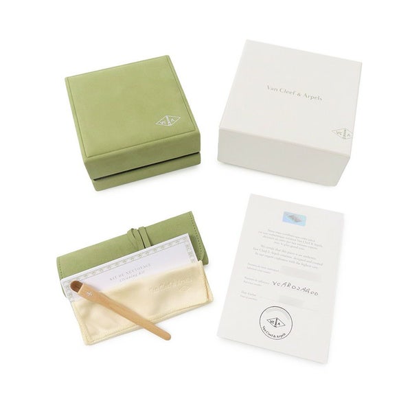 ヴァンクリーフ&アーペル ピアス マジック アルハンブラ イヤリング 3モチーフ マラカイト K18YGイエローゴールド VCARO2AG00