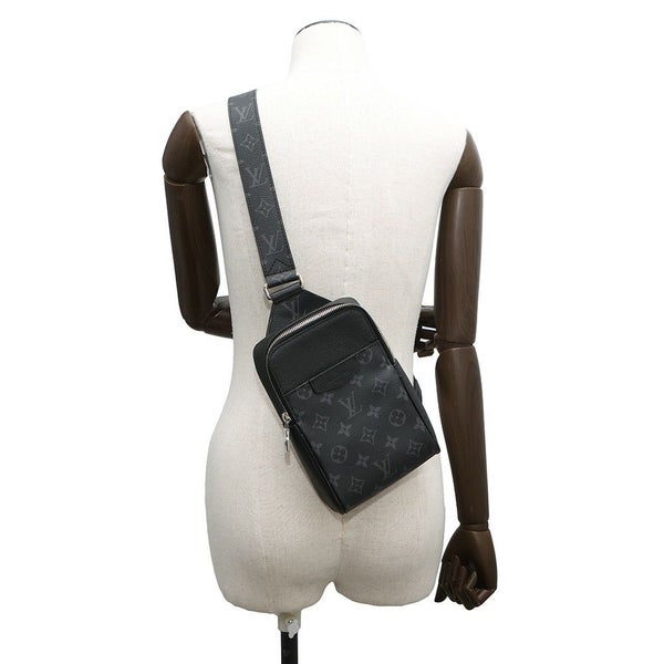 ルイヴィトン ボディバッグ モノグラム・エクリプス タイガ アウトドア・スリングバッグ M30741 ブラック 黒 タイガラマ