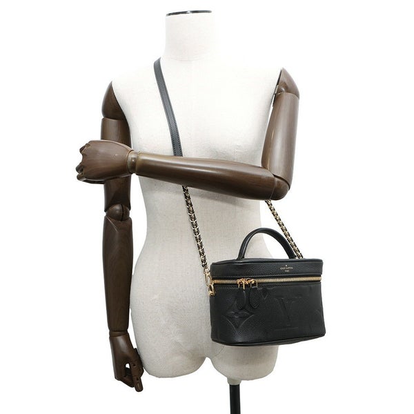 ルイヴィトン ハンドバッグ モノグラム・アンプラント ヴァニティPM M45598 バニティバッグ 黒 ブラック