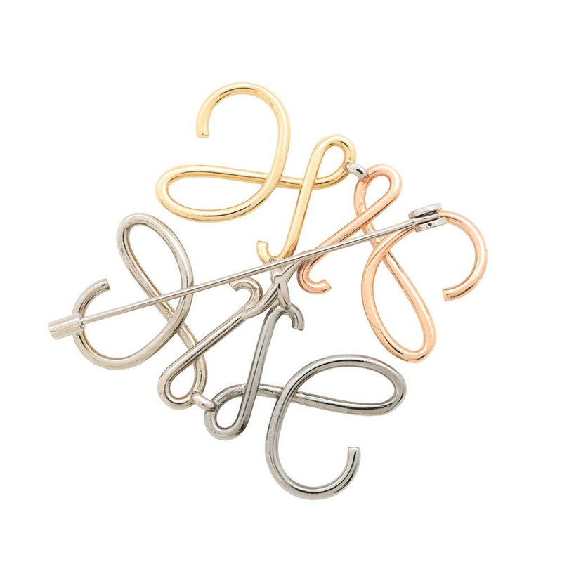 ロエベ ブローチ アナグラム メタル J000245X10 LOEWE アクセサリー マルチゴールド