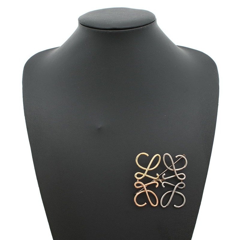 ロエベ ブローチ アナグラム メタル J000245X10 LOEWE アクセサリー マルチゴールド
