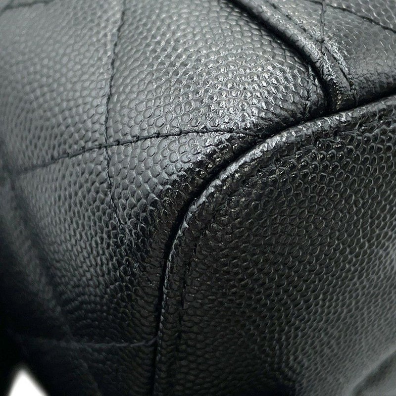 シャネル チェーンショルダーバッグ マトラッセ ココマーク ヴァニティケース キャビアスキン AP4404 CHANEL 黒 バニティ