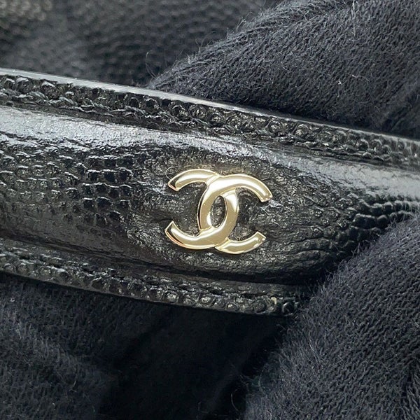 シャネル チェーンショルダーバッグ マトラッセ ココマーク ヴァニティケース キャビアスキン AP4404 CHANEL 黒 バニティ