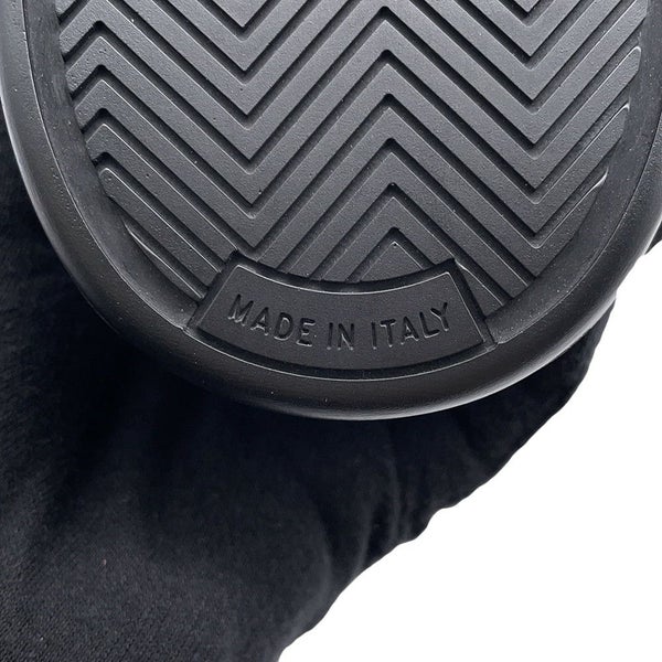 シャネル スニーカー バックロゴ ハイカット レザー G35064 メンズサイズ43 CHANEL メンズ 黒