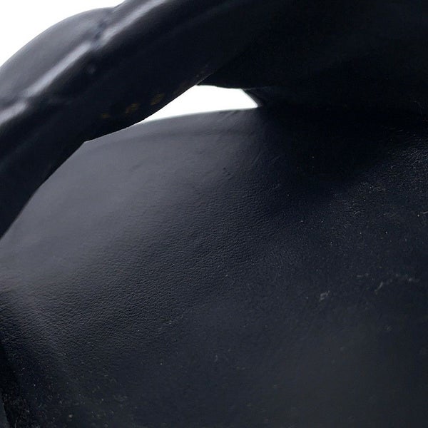 シャネル サンダル マトラッセ ココマーク ラムスキン G38820 レディースサイズ38C CHANEL 黒