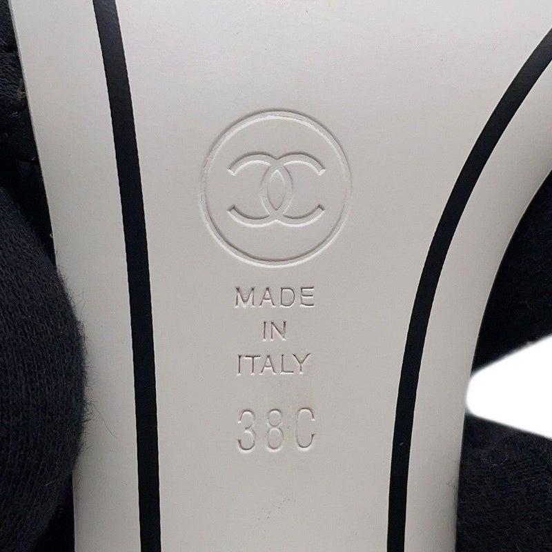 シャネル サンダル マトラッセ ココマーク ラムスキン G38820 レディースサイズ38C CHANEL 黒