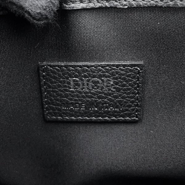 クリスチャン・ディオール ボディバッグ オブリーク ジャカード サドル ポーチ 1ADPO095YKY Christian Dior 黒 トロッター