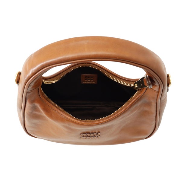 ミュウミュウ ハンドバッグ ワンダー ホーボーバッグ スモール レザー 5BC125 Miu Miu 2way