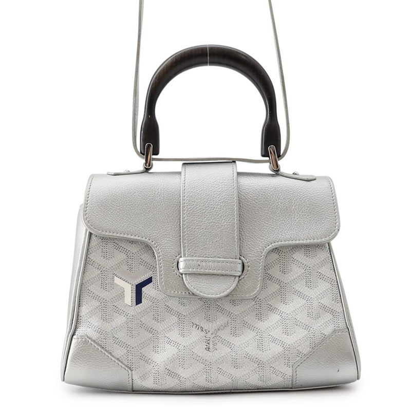 ゴヤール ハンドバッグ サイゴン ミニ スープル PVC ウッド GOYARD 2way