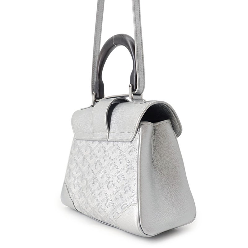 ゴヤール ハンドバッグ サイゴン ミニ スープル PVC ウッド GOYARD 2way