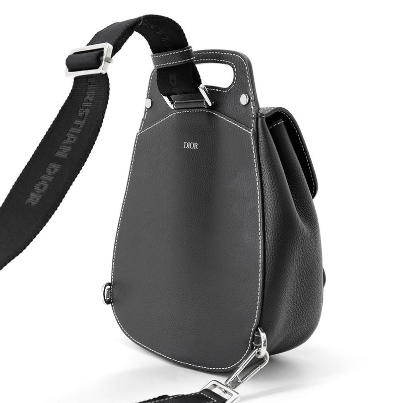 クリスチャン・ディオール ボディバッグ ギャロップ スリングバッグ レザー 1ADBO022YKK Christian Dior 黒