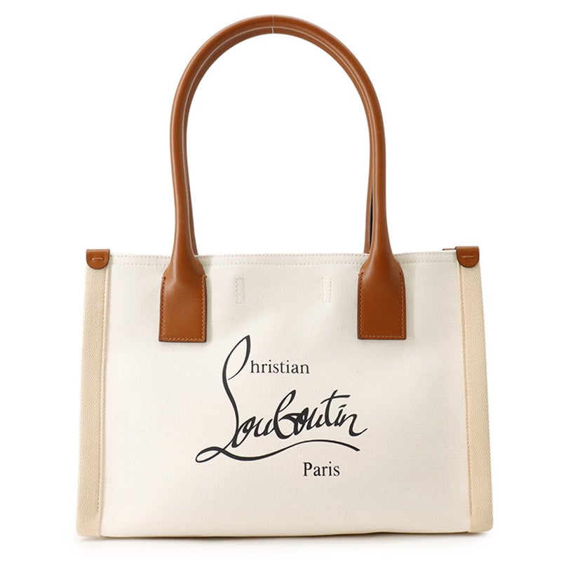 クリスチャン・ルブタン トトートバッグ ナストロルビ トート E/W スモール キャンバス/レザー 3235233 Christian Louboutin
