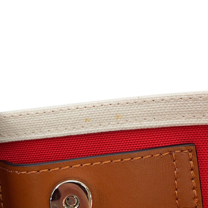 クリスチャン・ルブタン トトートバッグ ナストロルビ トート E/W スモール キャンバス/レザー 3235233 Christian Louboutin