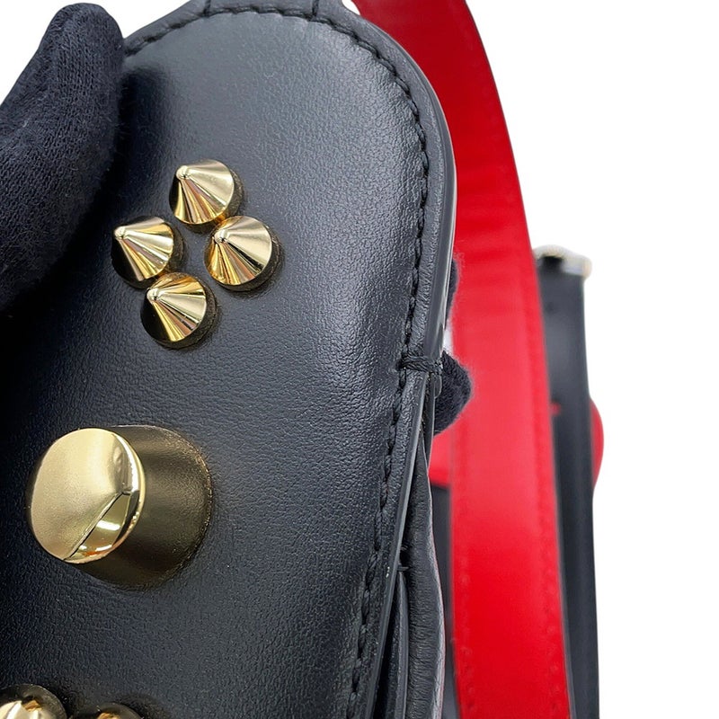 クリスチャン・ルブタン ショルダーバッグ CARASKY カラスカイ ミニ レザー 1225182CM6S Christian Louboutin 黒