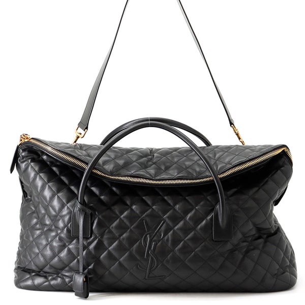 サンローランパリ ボストンバッグ ES ジャイアント トラベルバッグ キルティング レザー 736009 SAINT LAURENT PARIS 黒 2way