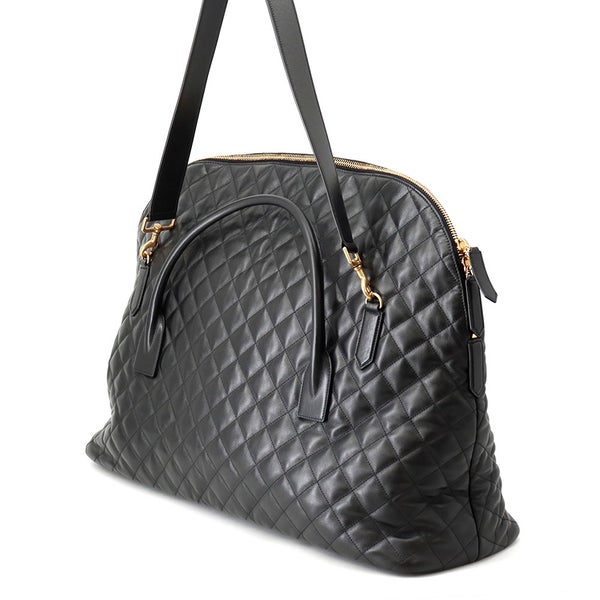 サンローランパリ ボストンバッグ ES ジャイアント トラベルバッグ キルティング レザー 736009 SAINT LAURENT PARIS 黒 2way