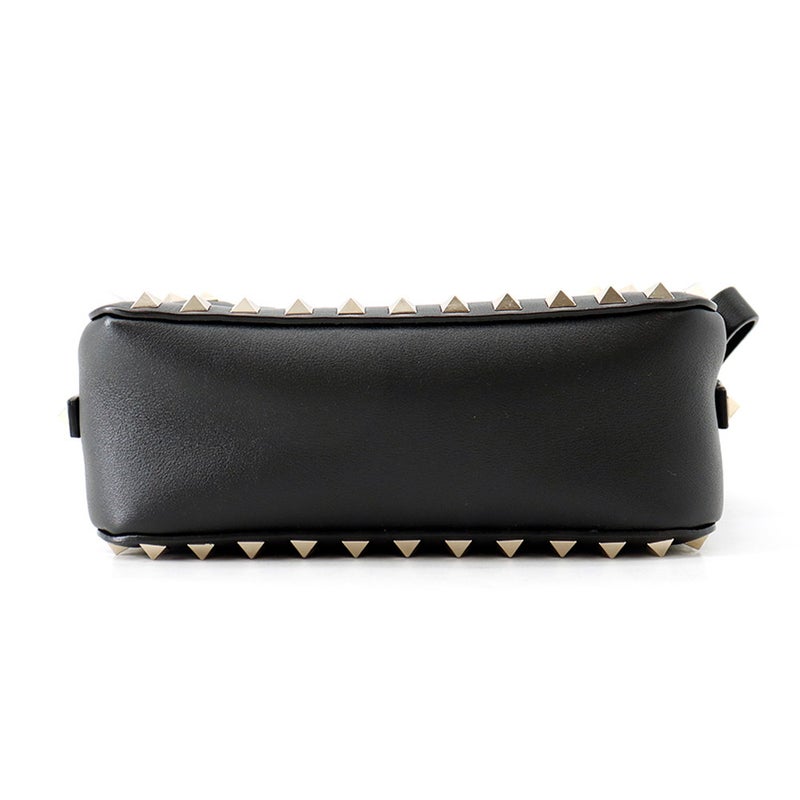 ヴァレンティノ・ガラヴァーニ ショルダーバッグ ロックスタッズ スモール レザー VALENTINO 黒
