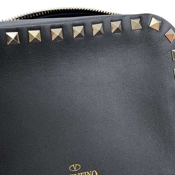 ヴァレンティノ・ガラヴァーニ ショルダーバッグ ロックスタッズ スモール レザー VALENTINO 黒