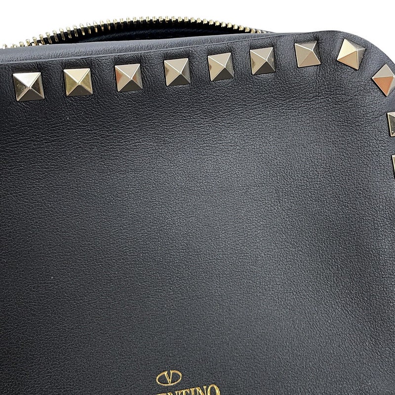 ヴァレンティノ・ガラヴァーニ ショルダーバッグ ロックスタッズ スモール レザー VALENTINO 黒