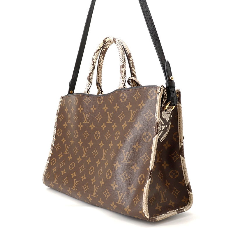 ルイヴィトン トートバッグ モノグラム パイソン ポパンクールMM M93962 LOUIS VUITTON 2way