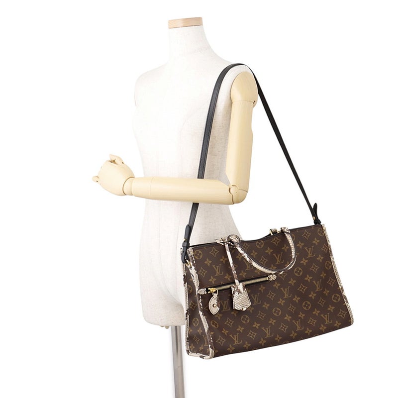 ルイヴィトン トートバッグ モノグラム パイソン ポパンクールMM M93962 LOUIS VUITTON 2way