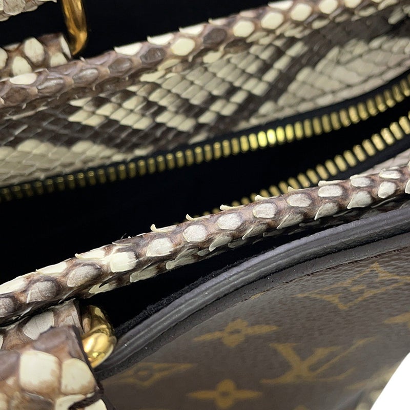 ルイヴィトン トートバッグ モノグラム パイソン ポパンクールMM M93962 LOUIS VUITTON 2way
