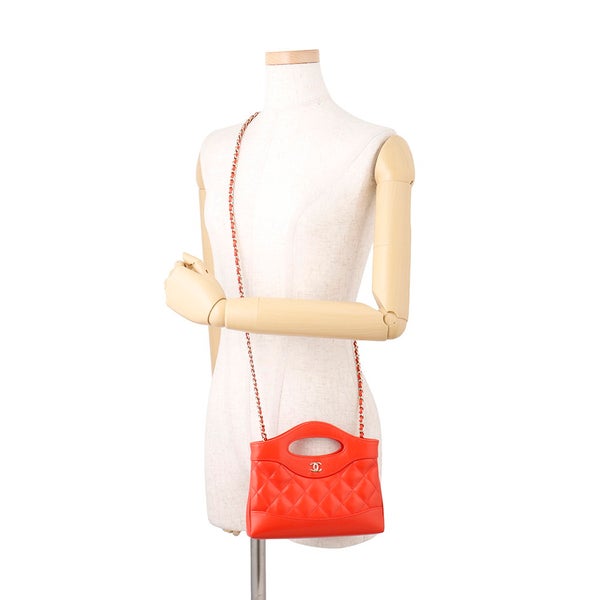 シャネル ハンドバッグ マトラッセ ココマーク 31 ミニ シャイニーカーフレザー AP3656 CHANEL 2wayチェーンショルダー