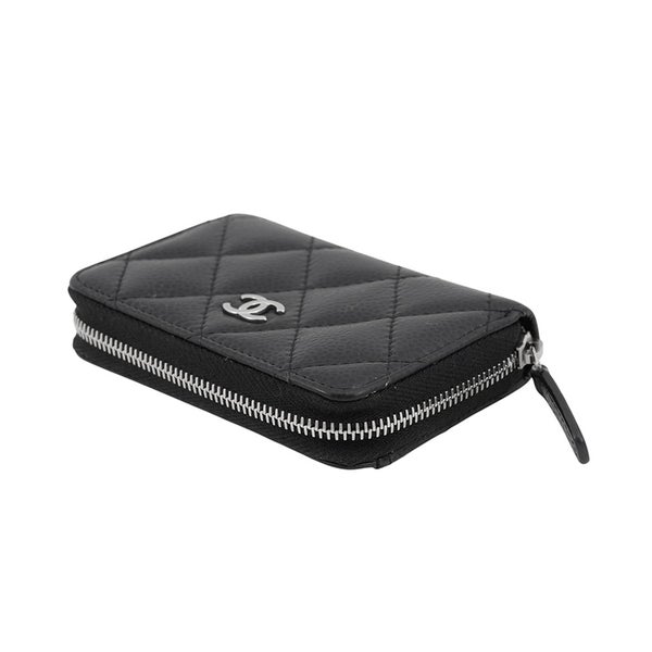 シャネル コインケース マトラッセ ココマーク クラシック ジップコインパース キャビアスキン AP0216 CHANEL 小銭入れ 黒