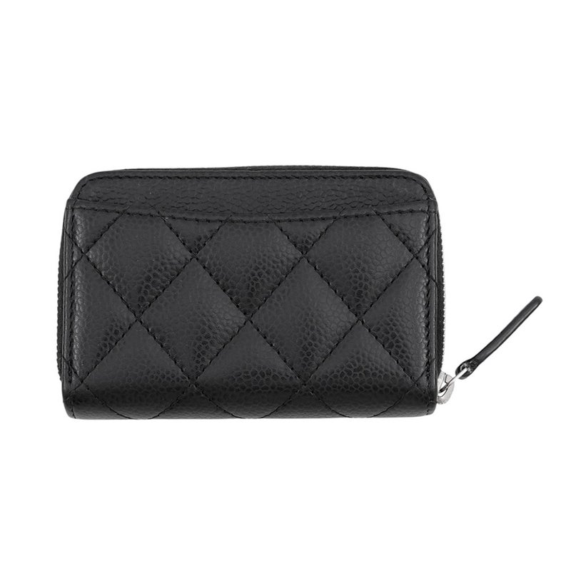 シャネル コインケース マトラッセ ココマーク クラシック ジップコインパース キャビアスキン AP0216 CHANEL 小銭入れ 黒