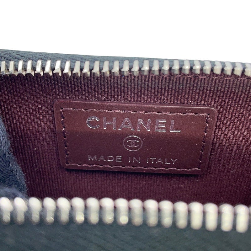 シャネル コインケース マトラッセ ココマーク クラシック ジップコインパース キャビアスキン AP0216 CHANEL 小銭入れ 黒
