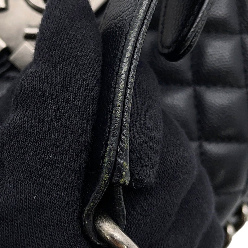 シャネル チェーンショルダーバッグ ボーイシャネル スモール マトラッセ ココマーク キャビアスキン A67085 BOY CHANEL 黒