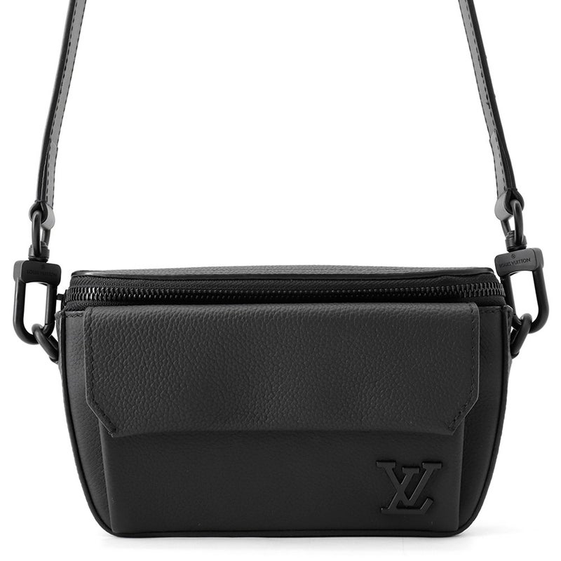 ルイヴィトン ショルダーバッグ LV アエログラム パイロット ウェアラブル ウォレット M83563 ブラック 黒