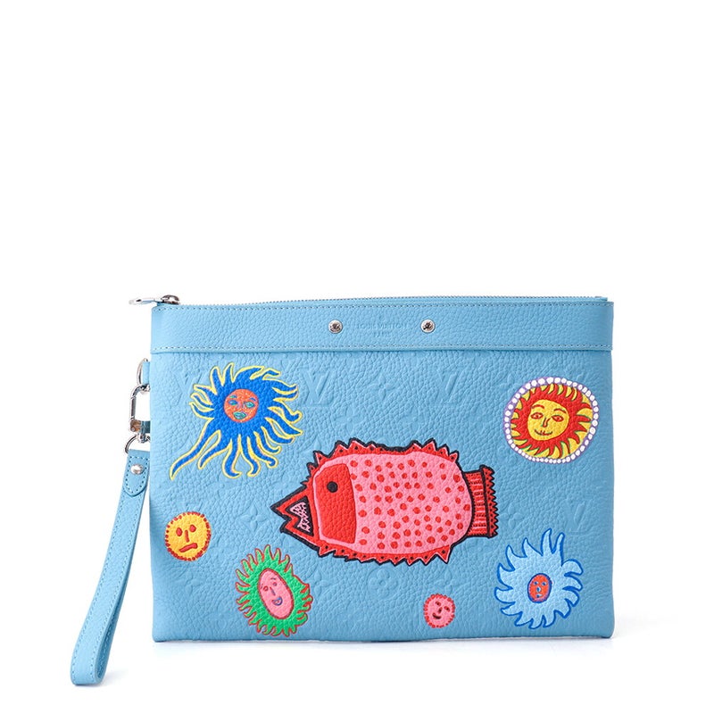 ルイヴィトン クラッチバッグ モノグラム・トリヨン LV × YK ポシェット・トゥ・ゴー M81944 LOUIS VUITTON 草間彌生