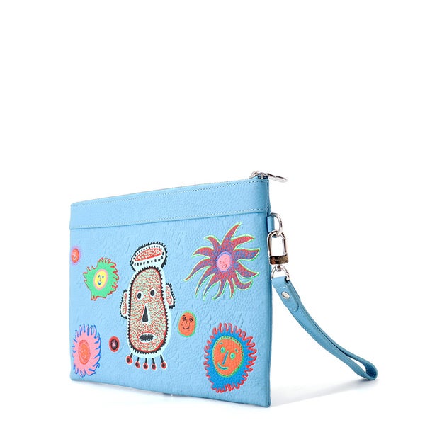 ルイヴィトン クラッチバッグ モノグラム・トリヨン LV × YK ポシェット・トゥ・ゴー M81944 LOUIS VUITTON 草間彌生